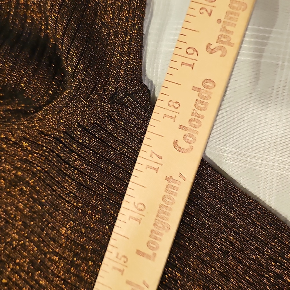 Chico's Metalic Brown Ribbed Cardigan Sweater Very Good Condition - Picture 9 of 9